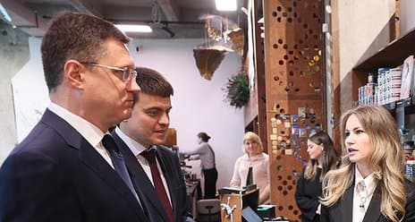 Александр Новак побывал в креативном кластере «Квадрат»